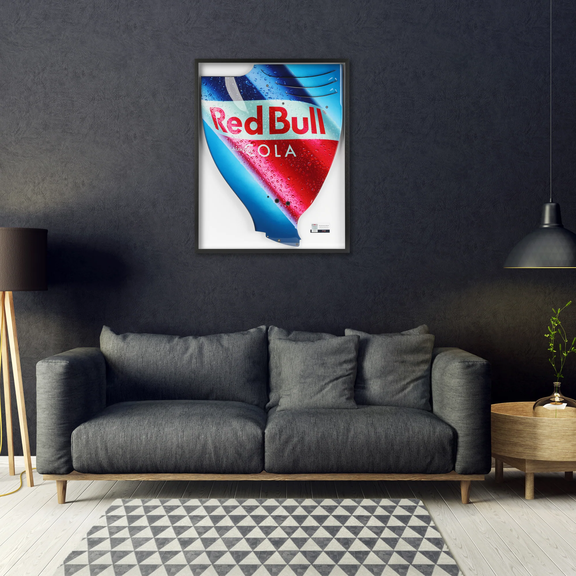 Red Bull Racing 2009 Grand Prix Used RB5 Righthand Rear Wing Endplate - Red Bull Cola Branding - Image 6