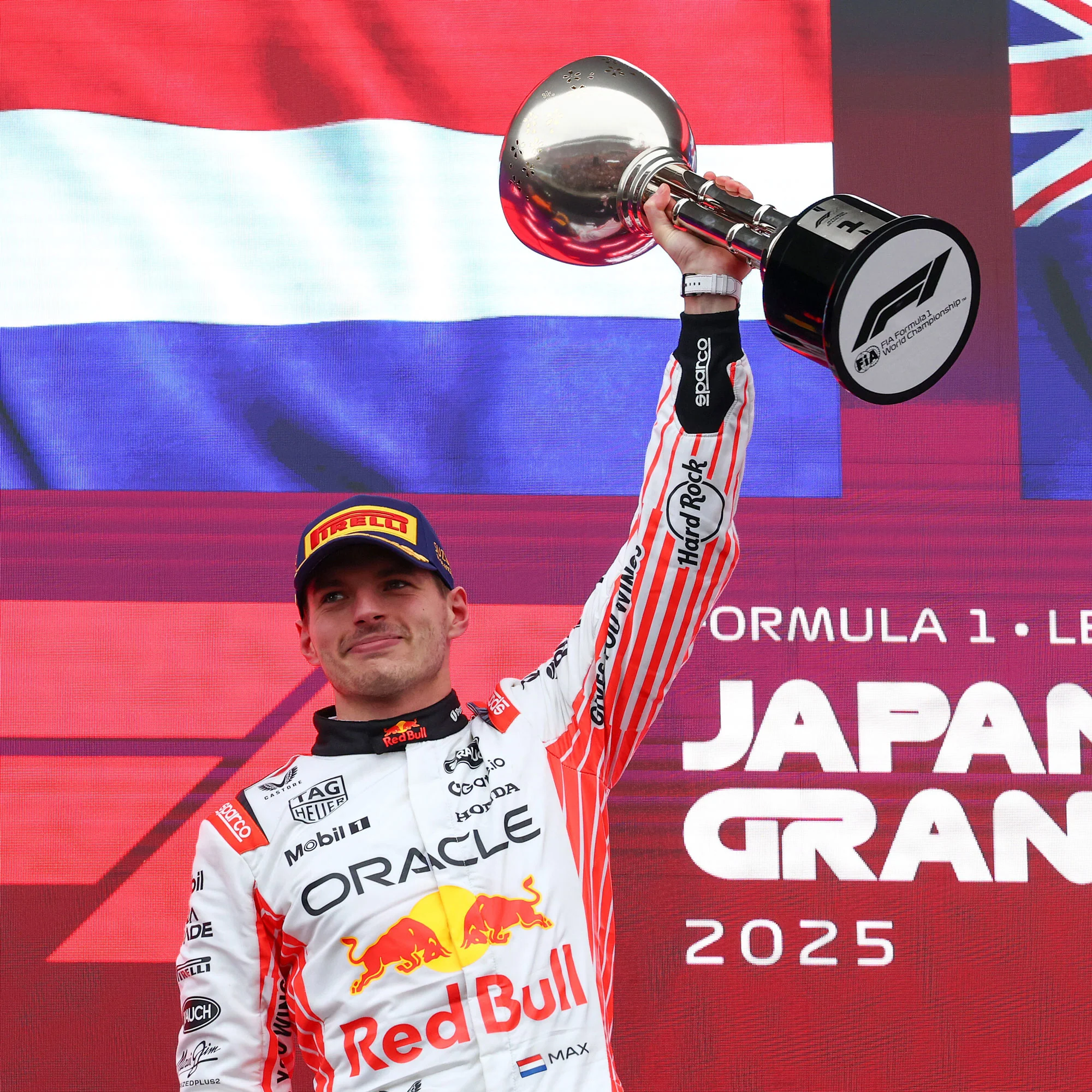 Max Verstappen 2025 Oracle Red Bull Race Suit - Japanese GP - Image 3