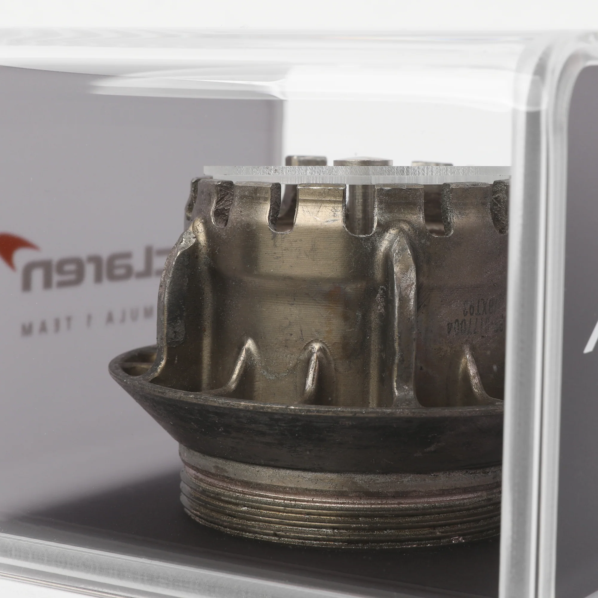 McLaren 2023 Race-Used Wheel Nut in Display Case - Silver - Image 5