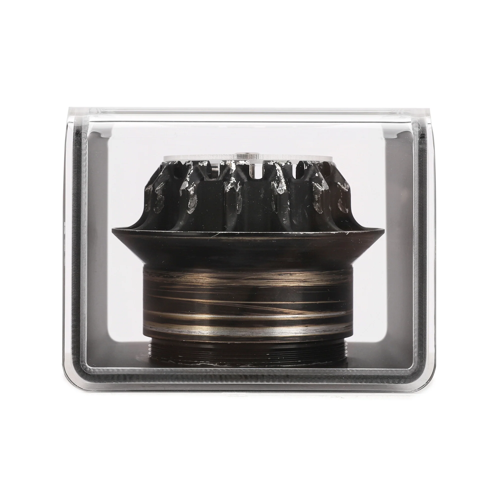 Mercedes AMG Petronas 2015 Grand Prix Used Black Wheel Nut in Display Case - Image 4
