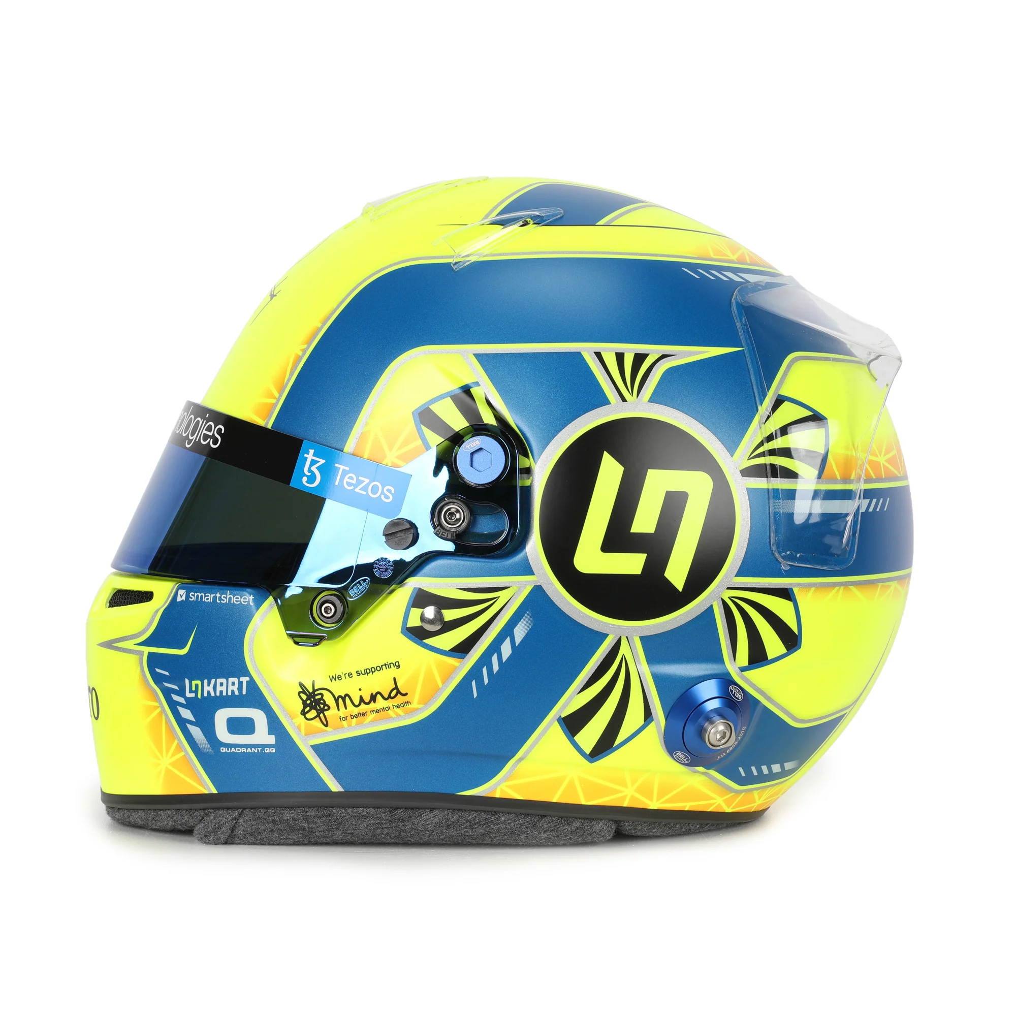 Miami Auction LOT 048 - Lando Norris 2022 Signed Full Scale Bell Official Helmet - Image 3
