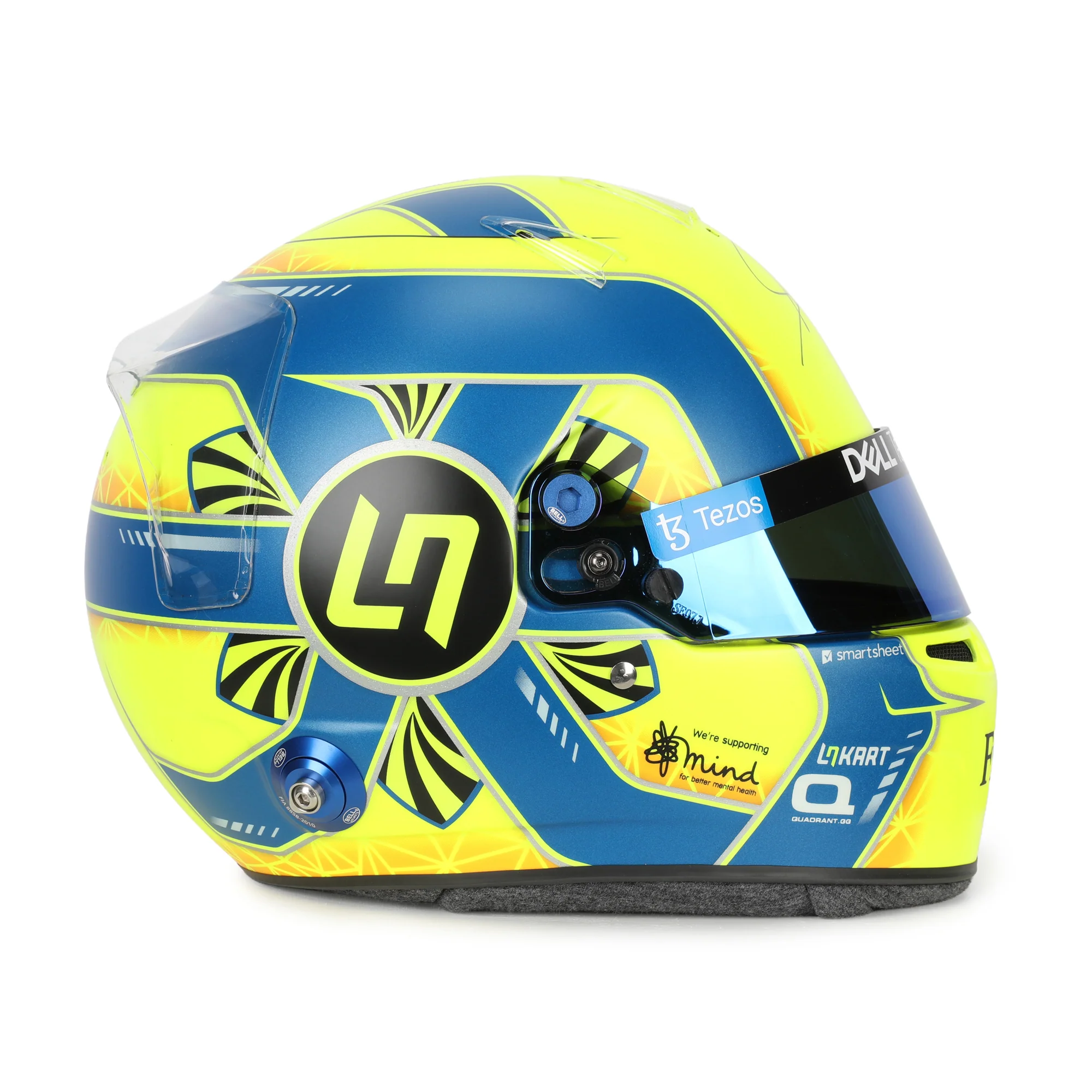 Miami Auction LOT 048 - Lando Norris 2022 Signed Full Scale Bell Official Helmet - Image 4