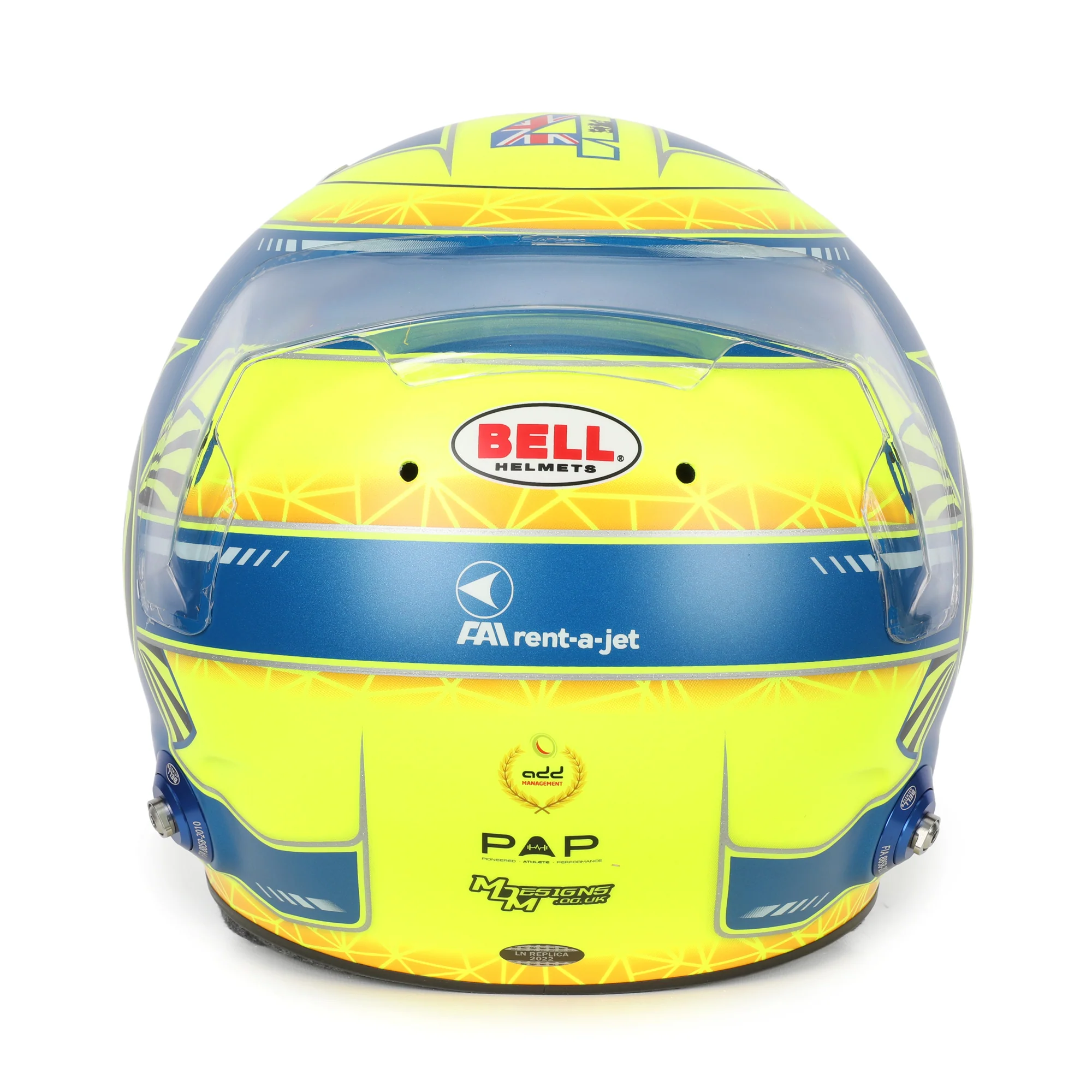 Miami Auction LOT 048 - Lando Norris 2022 Signed Full Scale Bell Official Helmet - Image 5