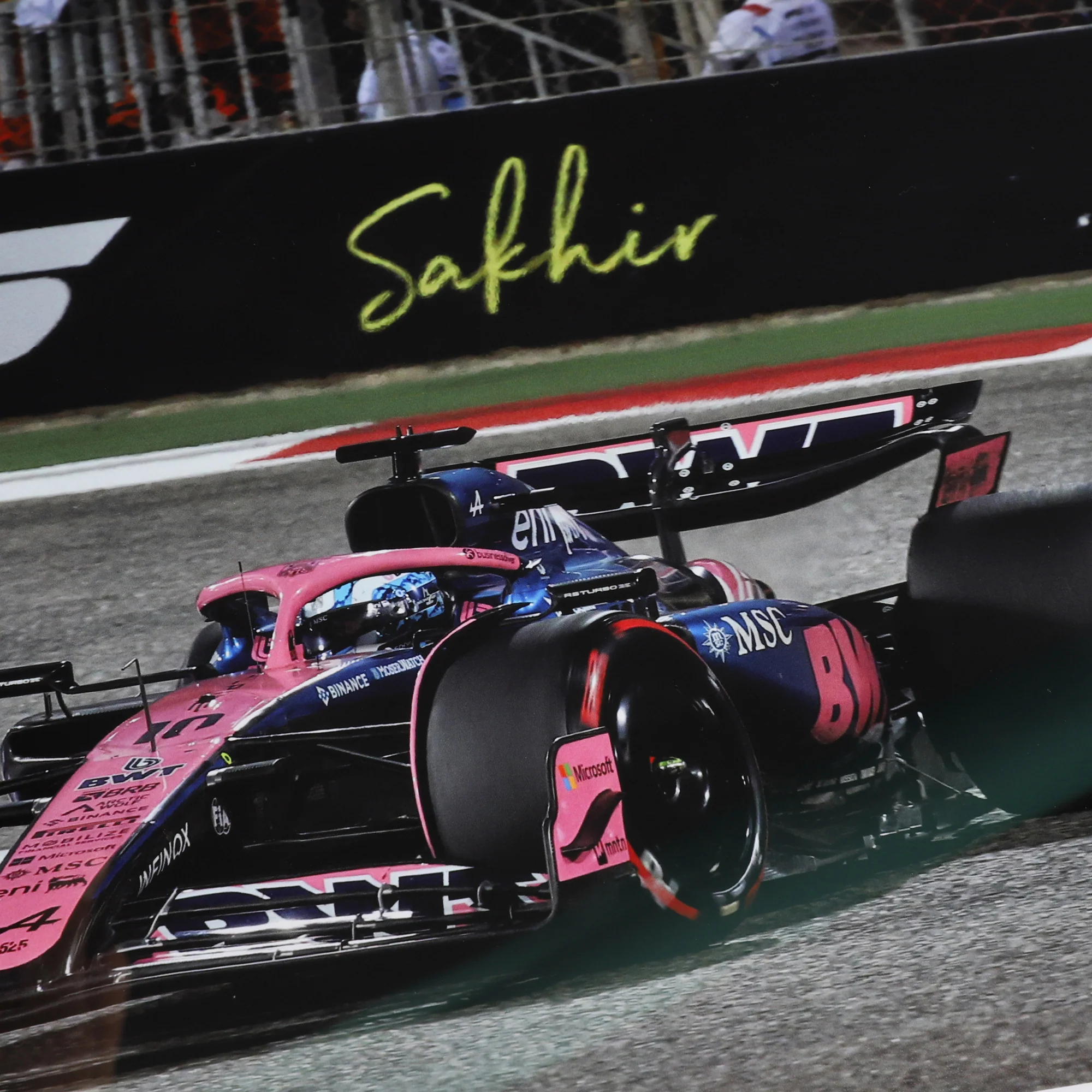 Pierre Gasly Signed 2025 BWT Alpine F1 Team Print - Bahrain GP - Image 5
