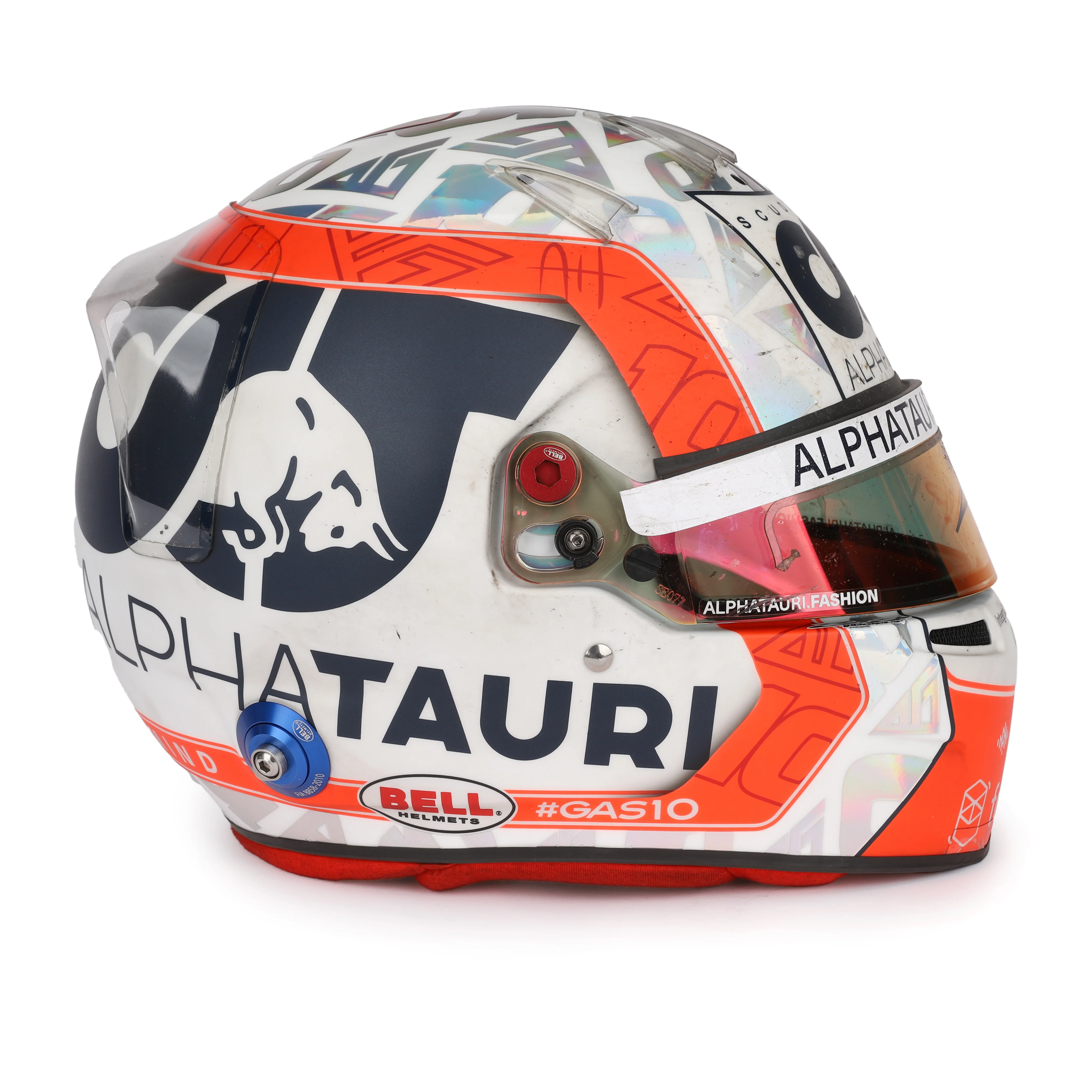 Miami Auction LOT 030 - Pierre Gasly 2022 Signed Race Used Helmet – Australian GP - Image 11