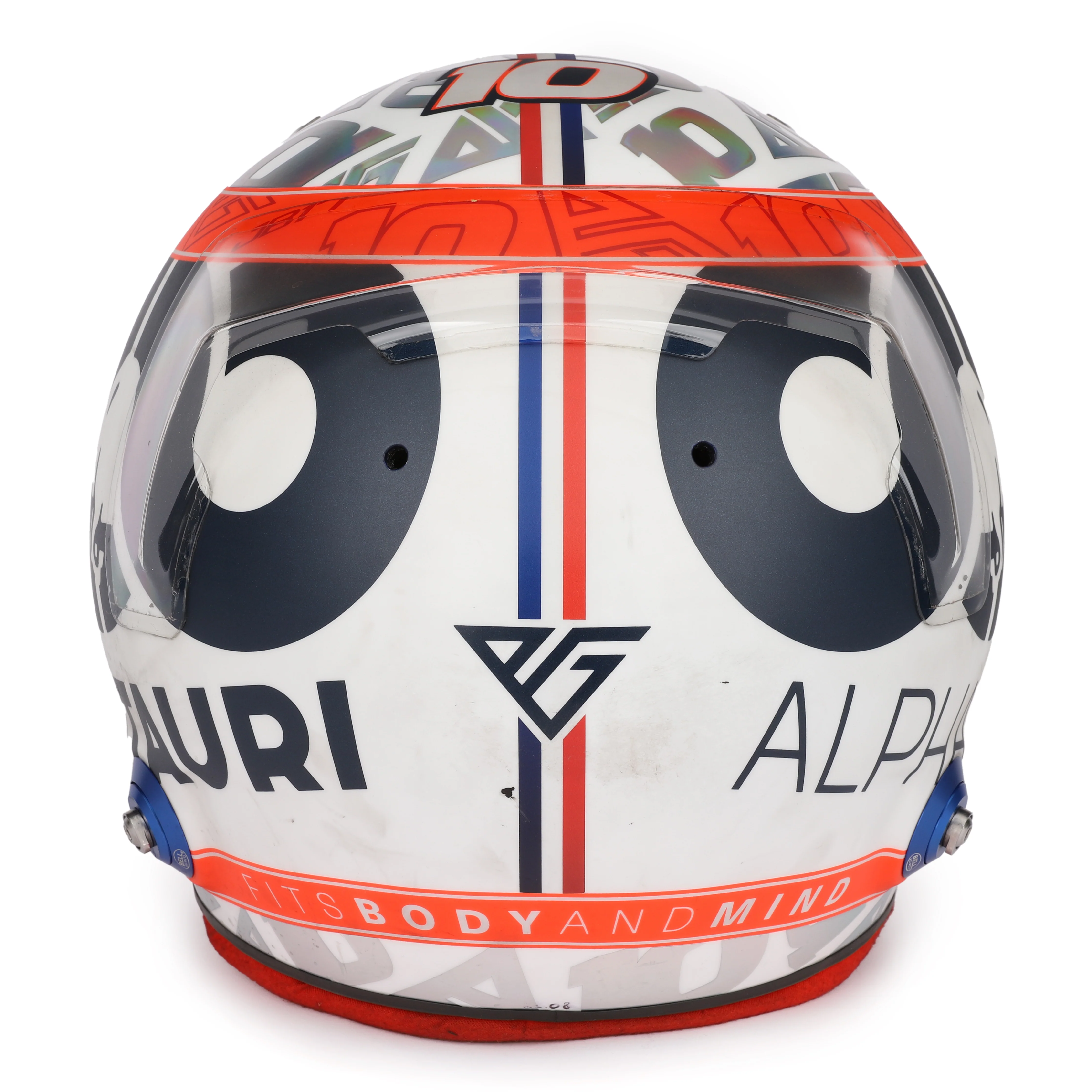 Miami Auction LOT 030 - Pierre Gasly 2022 Signed Race Used Helmet – Australian GP - Image 6