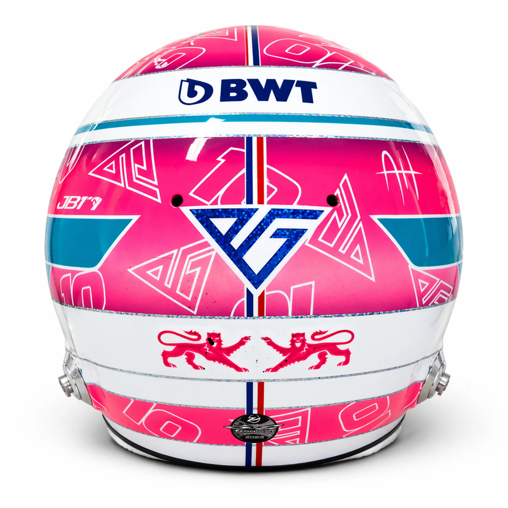 Miami Auction LOT 004 - Pierre Gasly 2023 Alpine Helmet - Miami GP Used Signed - Image 5