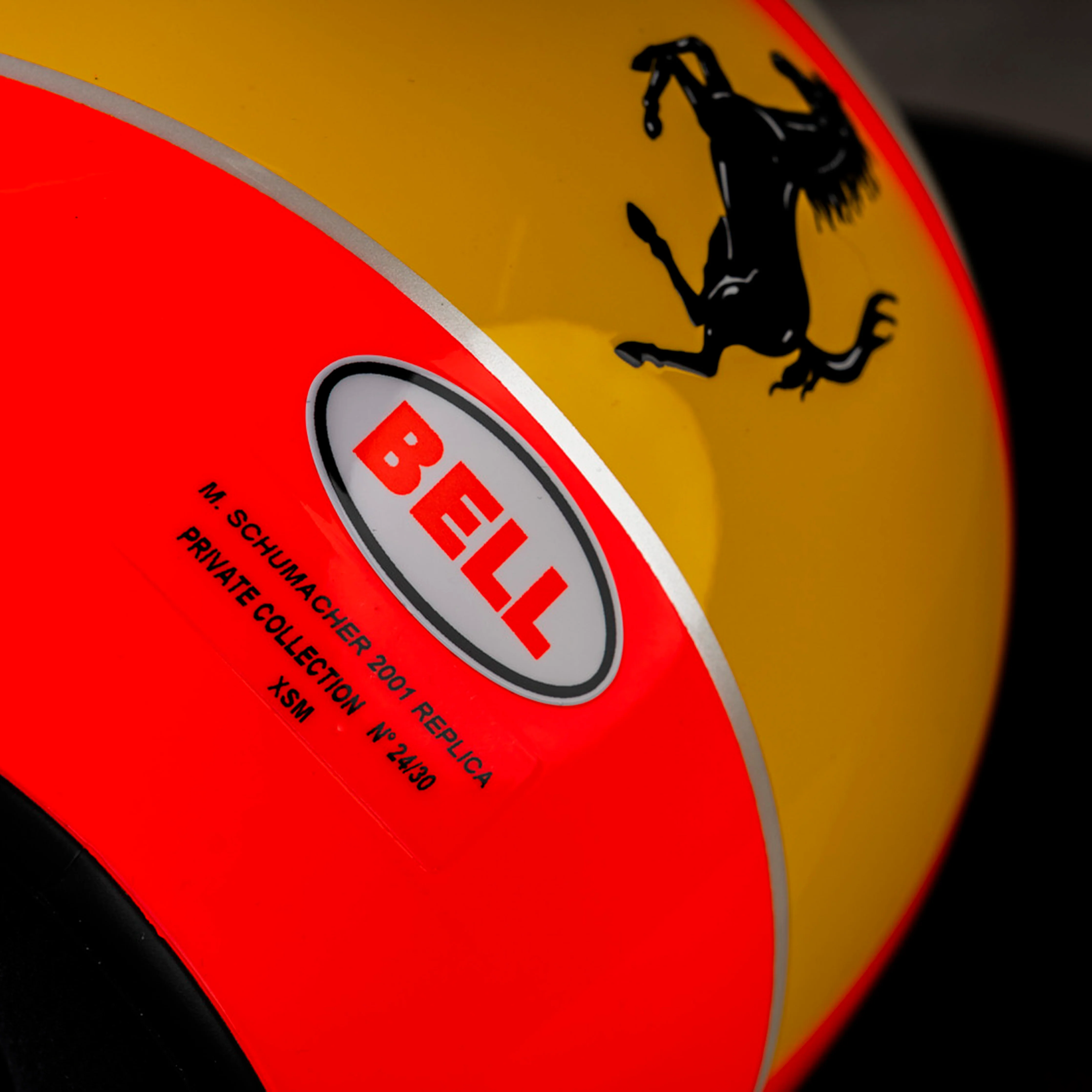 Miami Auction LOT 011 - Michael Schumacher 2000 Ferrari Helmet - Replica Signed 1 Of 30 - Image 16