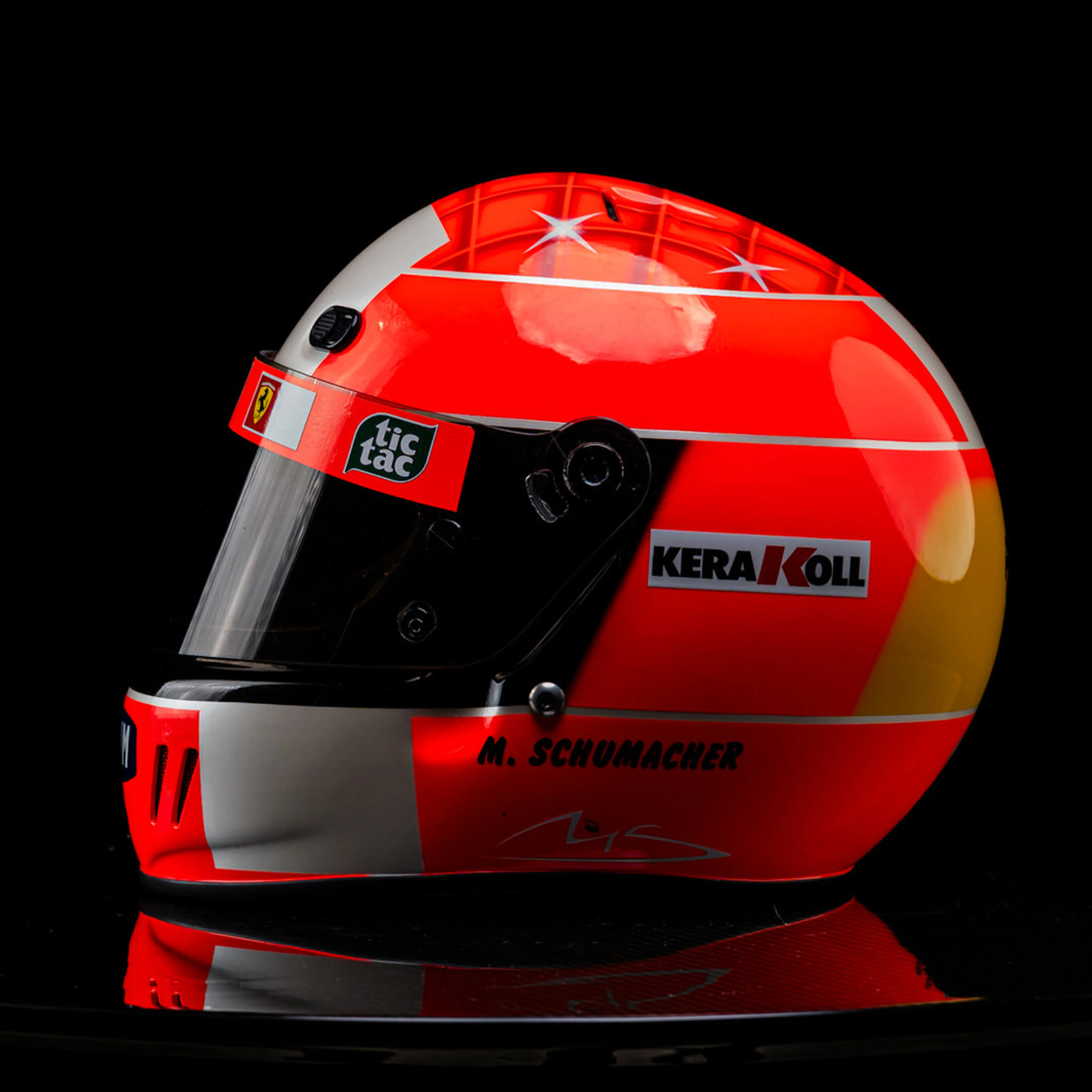 Miami Auction LOT 011 - Michael Schumacher 2000 Ferrari Helmet - Replica Signed 1 Of 30 - Image 6