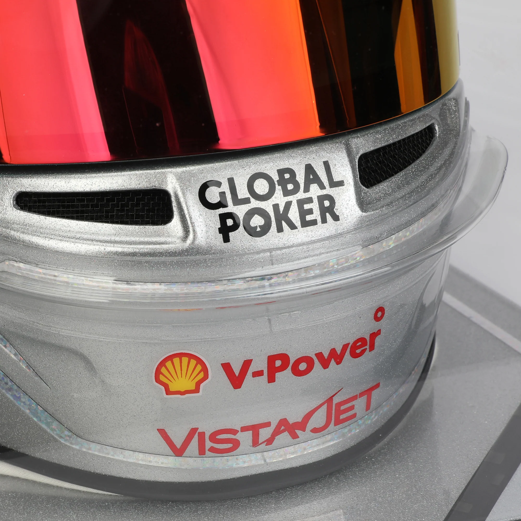 Miami Auction LOT 005 - Lewis Hamilton 2025 Ferrari Helmet – Las Vegas GP Bell Replica - Image 10