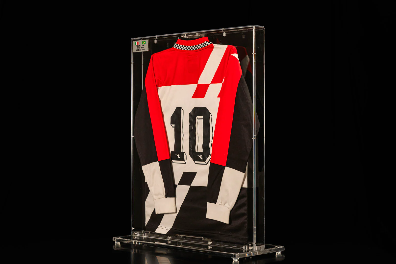 Miami Auction LOT 037 - 1992 Nazionale Piloti Shirt - Ayrton Senna Signed Framed - Image 4