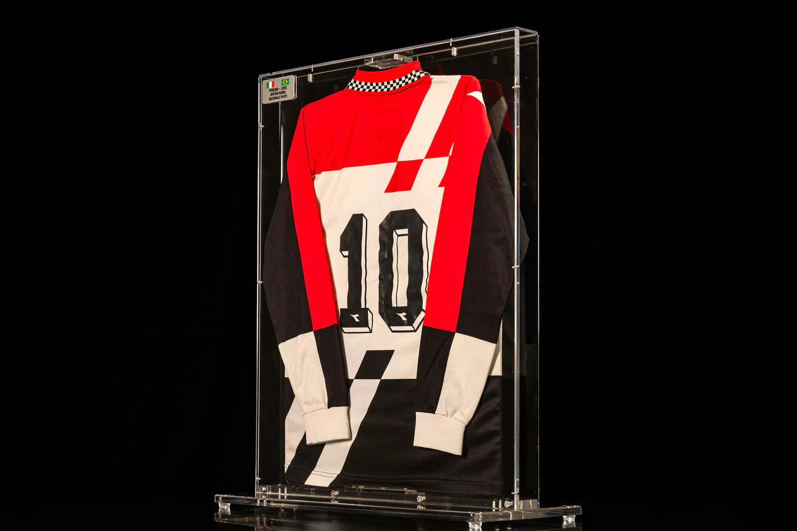 Miami Auction LOT 037 - 1992 Nazionale Piloti Shirt - Ayrton Senna Signed Framed - Image 5