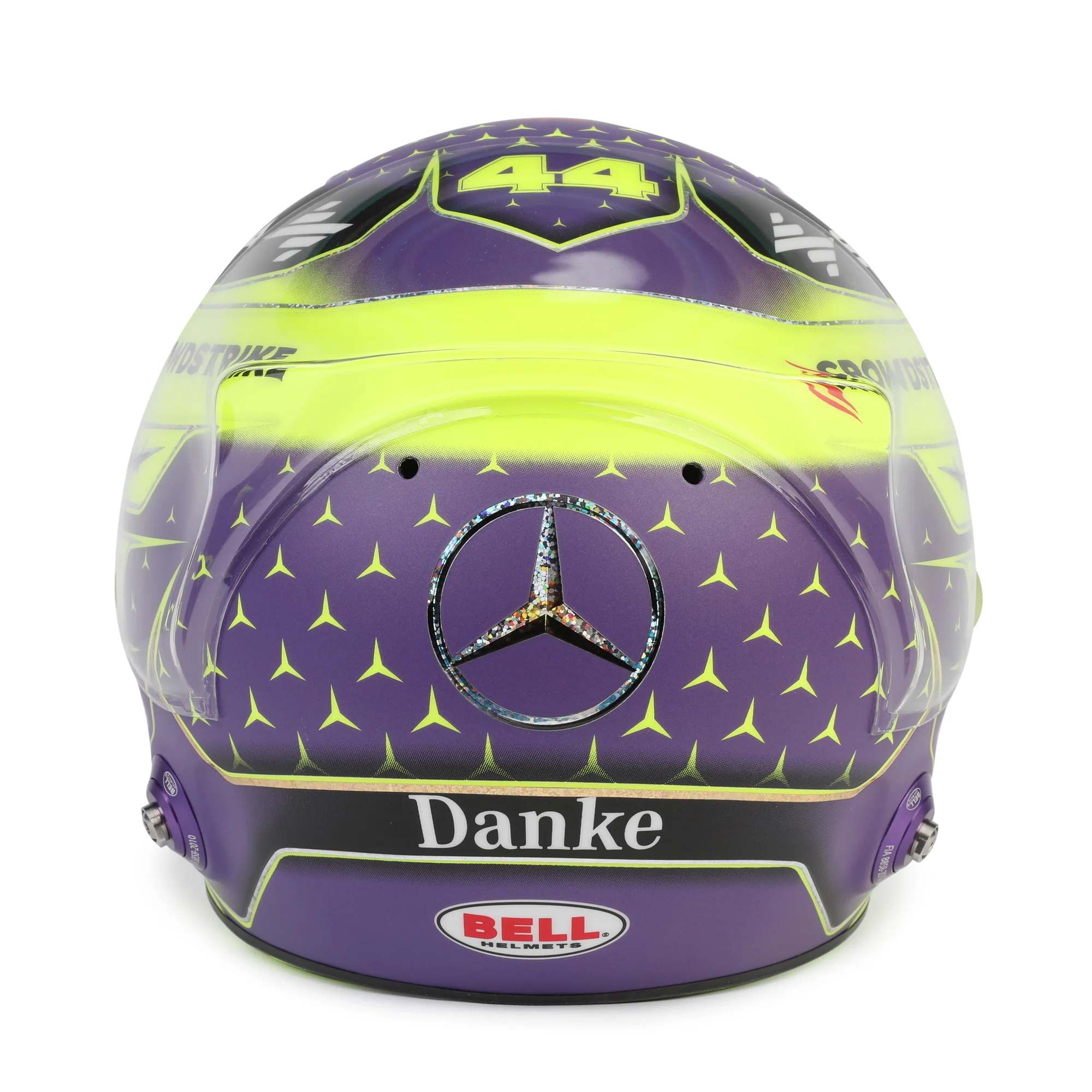 Miami Auction LOT 017 - Lewis Hamilton 2024 Mercedes Helmet - Abu Dhabi GP Replica - Image 5