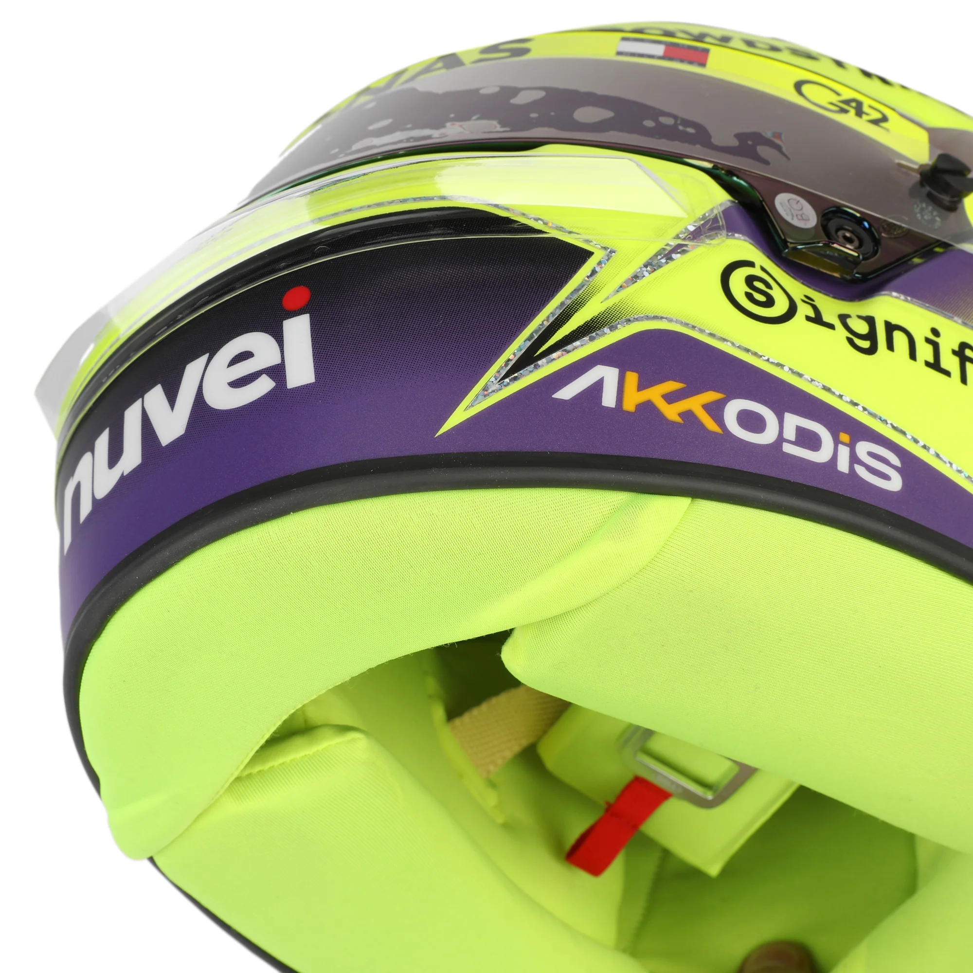 Miami Auction LOT 017 - Lewis Hamilton 2024 Mercedes Helmet - Abu Dhabi GP Replica - Image 7