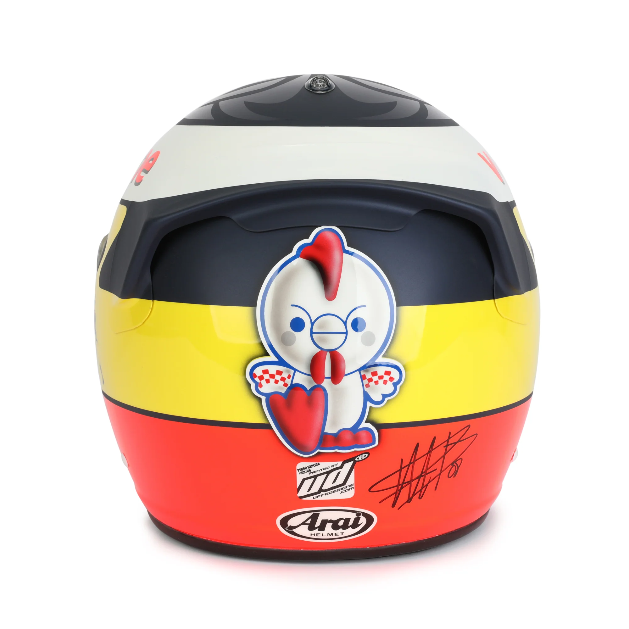 Miami Auction LOT 028 - Pedro de la Rosa 2007 Signed Replica Helmet - Image 6