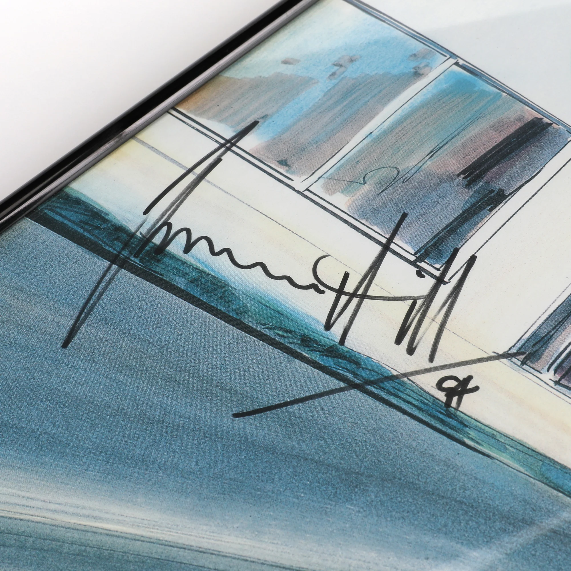 Miami Auction LOT 009 - Pacific Grand Prix Poster 1994- Senna, Schumacher, Hakkinen, Alesi & Hill Signed Framed - Image 3