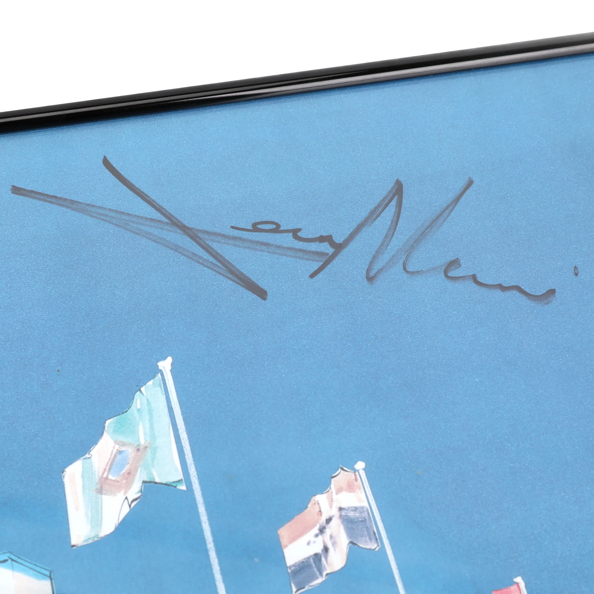 Miami Auction LOT 009 - Pacific Grand Prix Poster 1994- Senna, Schumacher, Hakkinen, Alesi & Hill Signed Framed - Image 6