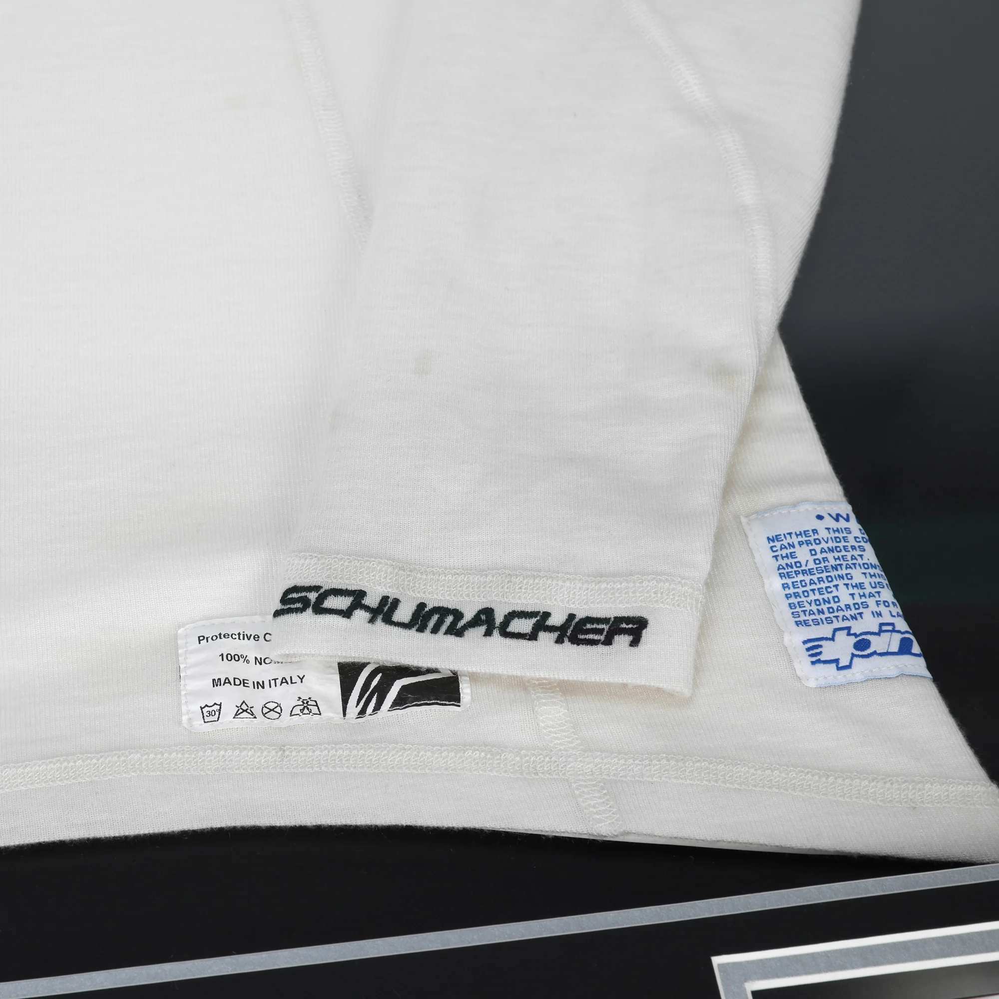 Miami Auction LOT 023 - Michael Schumacher 2010 Mercedes Nomex - Framed - Image 5