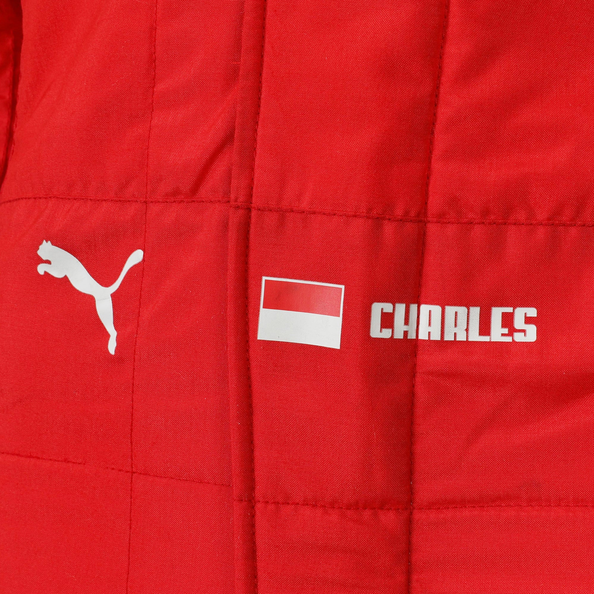 Miami Auction LOT 035 - Charles Leclerc 2019 Scuderia Ferrari Suit - Weekend Used - Image 4